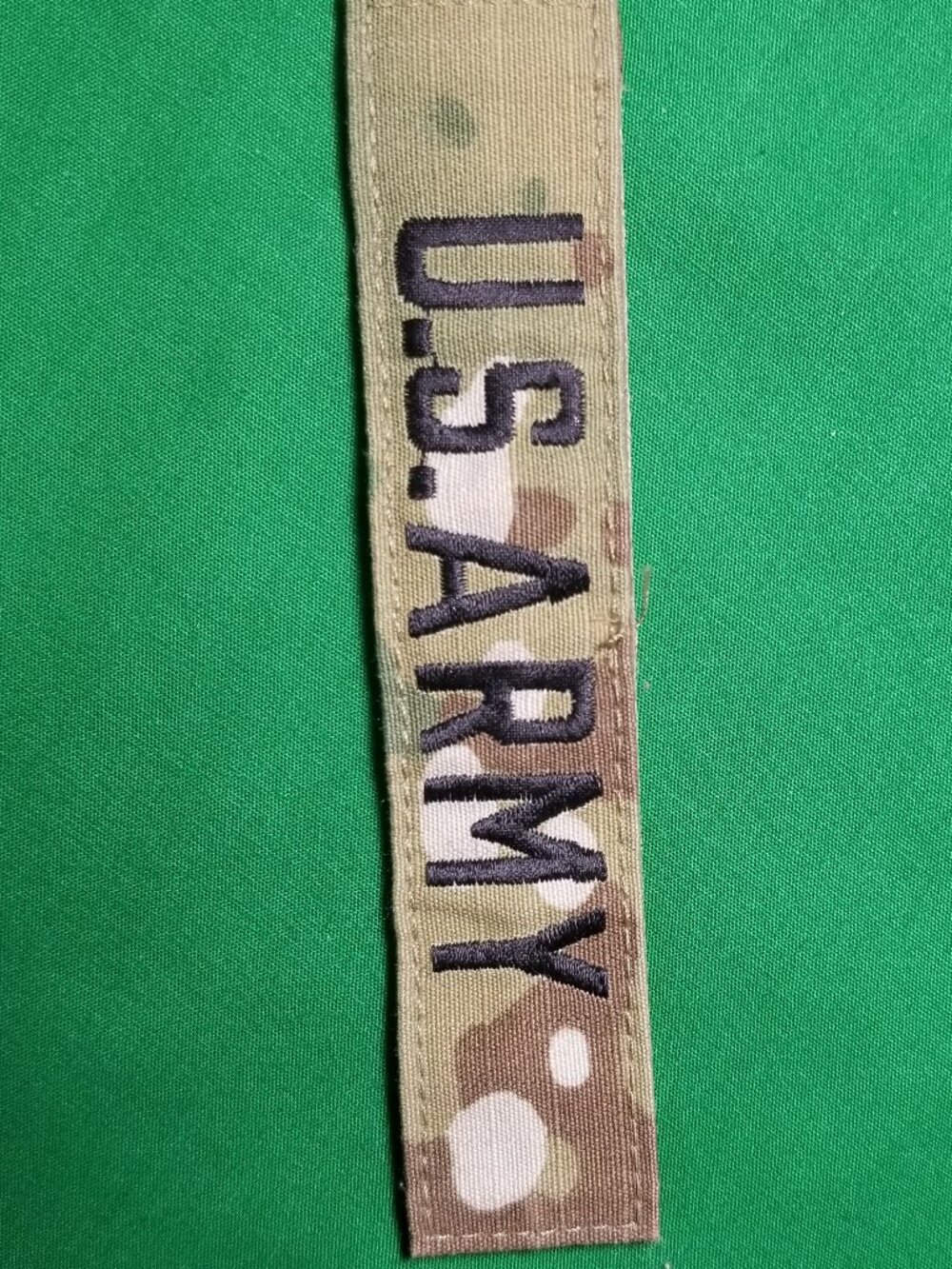 Military Patch‎ US ARMY Name Tape Tag OD Green Older Combat